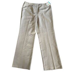 Kasper Women's Size 16 Beige Chino Pants Straight Leg‎ Casual NWT
